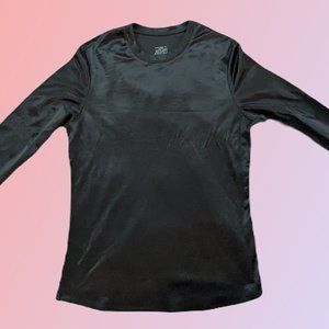Warm Essentials -- Women's Black Polyester Undershirt -- Large